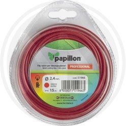 FILO NYLON tondo PER DECESPUGLIATORE "prof" papillon - cf. blister