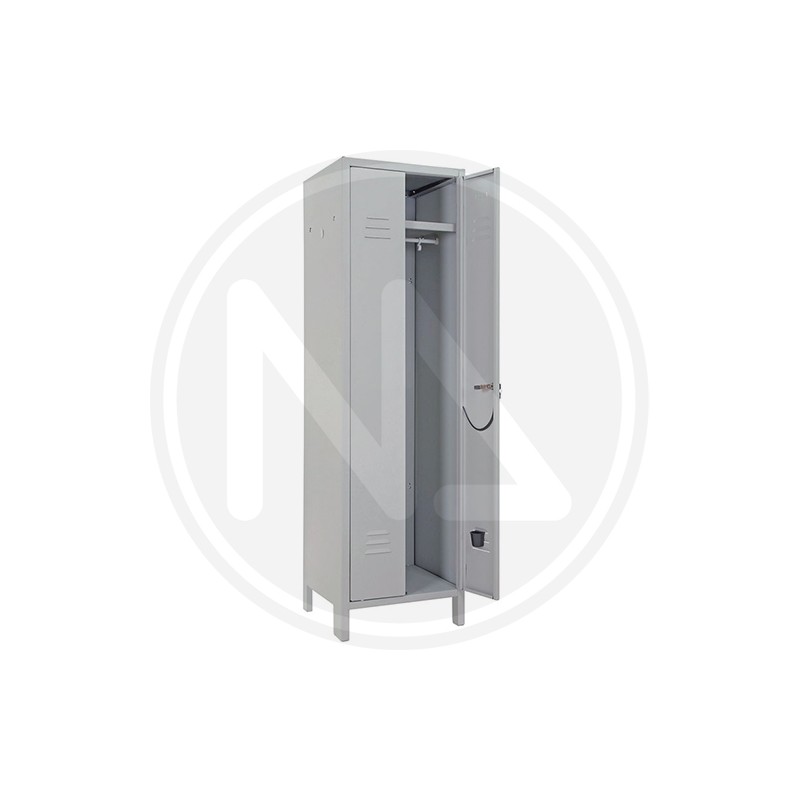 DIRTY-CLEAN METAL WARDROBE 1 PLACE 2 DOORS
