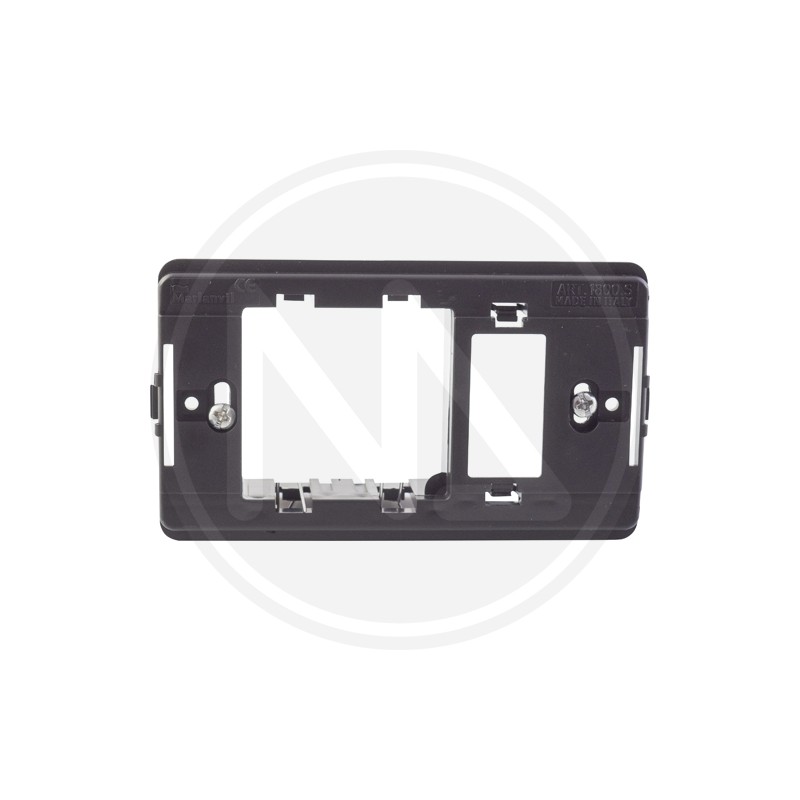 SUPPORTO COPRINTERRUTTORE LINEA MAGIC "VENUS" SCHUKO+1T maurer