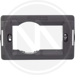 SUPPORTO COPRINTERRUTTORE STANDARD LINEA LIVING "STANDARD" SCHUKO+3T maurer