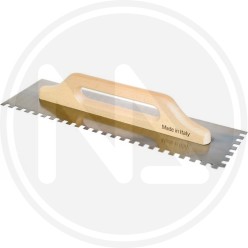 trowel steel plaster toothed type 2 sides 2 hands maurer