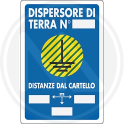 safety sign notice "EARTH DISPERSION"