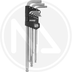 hexagonal long keys in sets 9 pieces "mod. exit" maurer plus