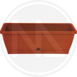 flower rectangular pot "TERRACOTTA"