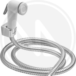 white SHOWER HEAD with push button "SHUT-OFF" MAURER