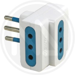 ADATTATORE TRIPLO PRESA 10a maurer