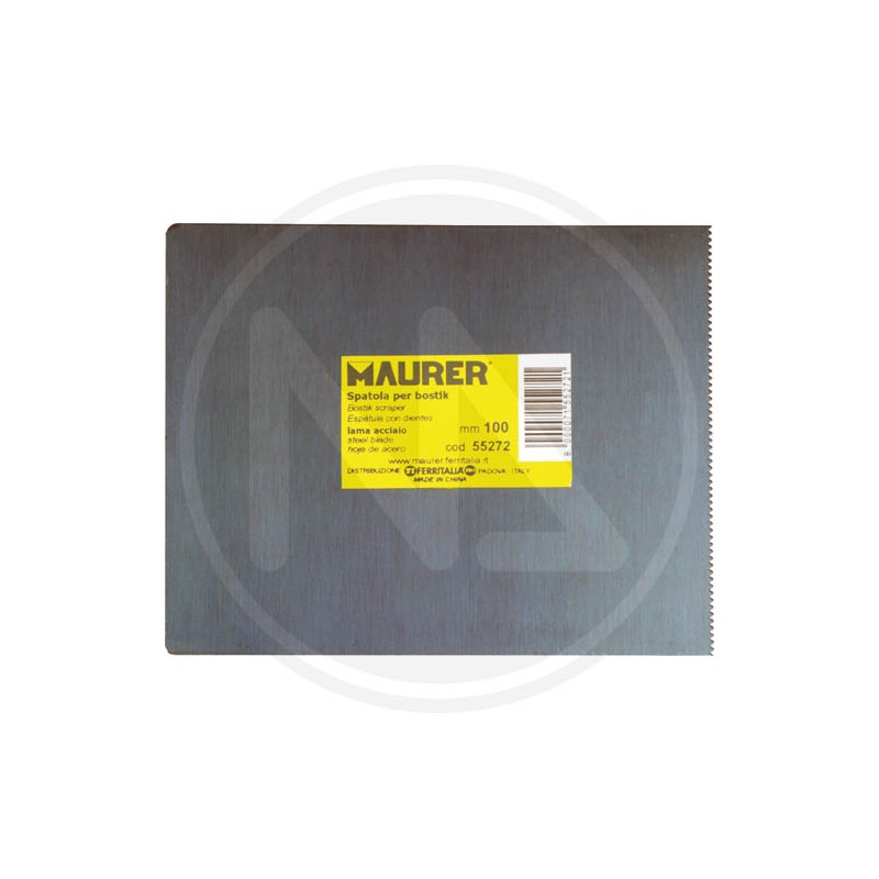 spatola dentata lama blu maurer