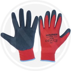 LATEX work GLOVES "GRIP-FLEX" MAURER