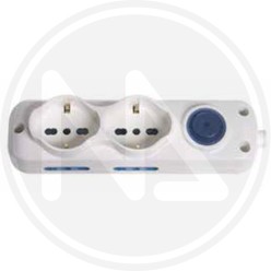 multisocket 2 shuko+2 outlet 2 places with inter. maurer