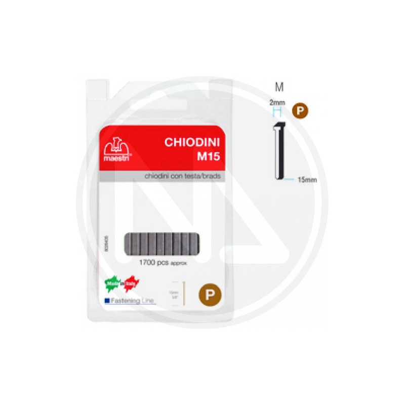 CHIODINI per FISSATRICE Con TESTA M15