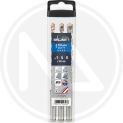set 3 PZ. drills FOR BETON "sds plus F4" alpen