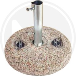 ROUND CONCRETE UMBRELLA BASE WITH HANDLES