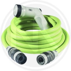 EXTENSIBLE WATER HOSE WITH "IKON LIME" NOZZLE FITT