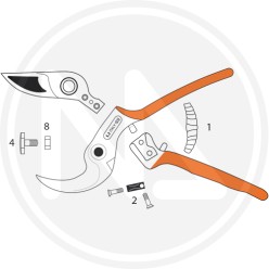 ricambi per forbici da pota "UNIVERSALE-ERGONOMIC" CASTELLARI