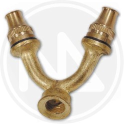 TWO PRONGED nozzle for sprayers