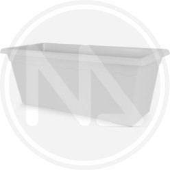 MAXI FLOWER RECTANGULAR POT BIANCO