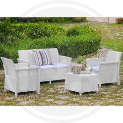 RESIN LIVING ROOM "DOLCEFARNIENTE" WHITE