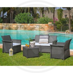 RESIN LIVING ROOM "DOLCEFARNIENTE" ANTRACITE