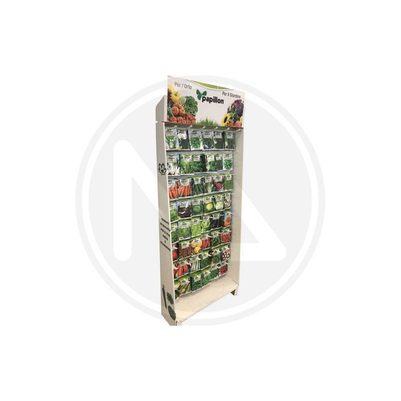 ESPOSITORE PER SEMI PER ORTO 32 GANCI PAPILLON