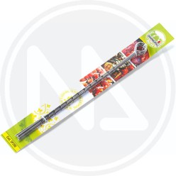 SPIEDINI per barbecue ACCIAIO ZIGRINATO "OMPAGRILL"