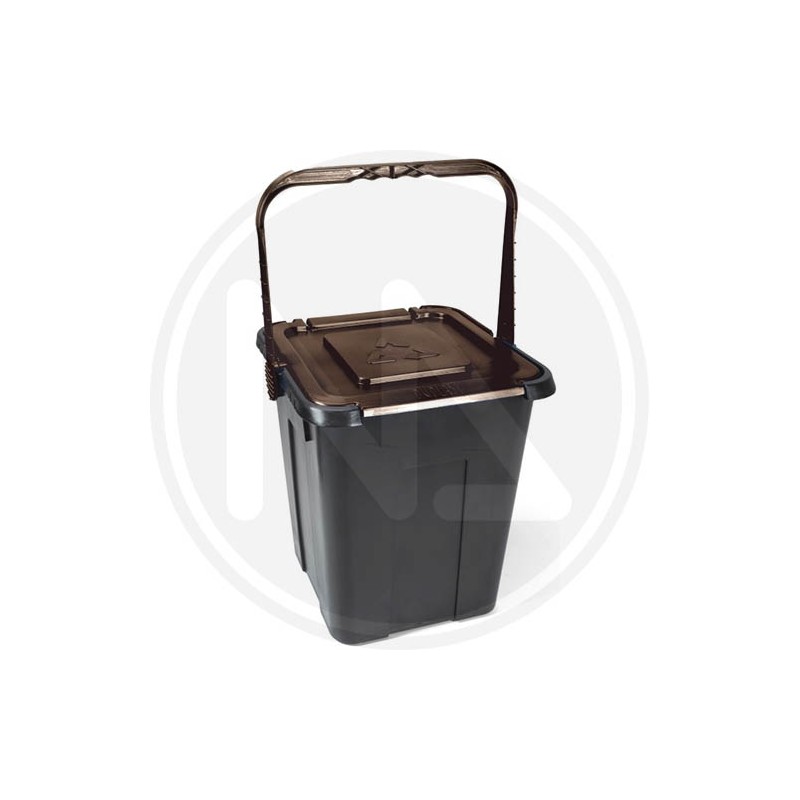 PATTUMIERA PER LA RACCOLTA DIFFERENZIATA "CUBE" MARRONE
