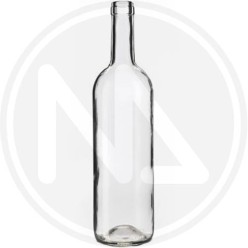 WHITE GLASS BOTTLE "BORDOLESE"