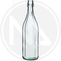 RIBBED GLASS BOTTLE