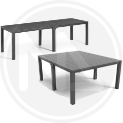 RESIN TABLE "JULIE DOUBLE" ANTHRACITE KETER