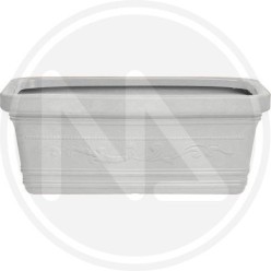 VASO RETTANGOLARE MAXI FESTONATO "BIANCO"