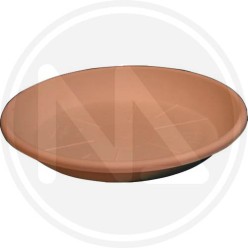 SAUCER FLOWER ROUND FESTOONED POT "TERRACOTTA"