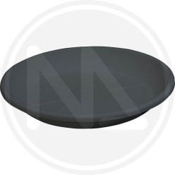SOTTOVASO TONDO PER VASO FESTONATO "ANTRACITE"*