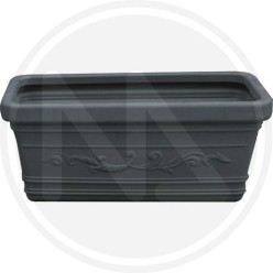 VASO RETTANGOLARE MAXI FESTONATO "ANTRACITE"