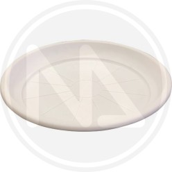 FLOWER ROUND SAUCER POT "BIANCO"