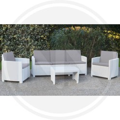 SALOTTO IN RESINA BIANCO "VARANO"