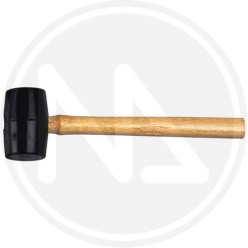 rubber mallet with wood handle