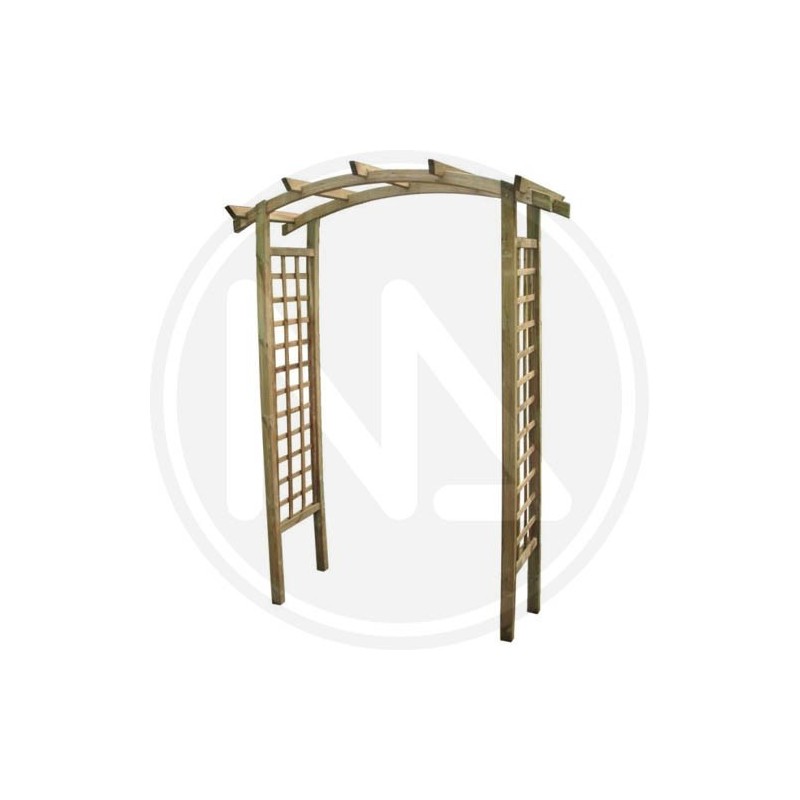 PERGOLA AD ARCO IN LEGNO IMPREGNATO