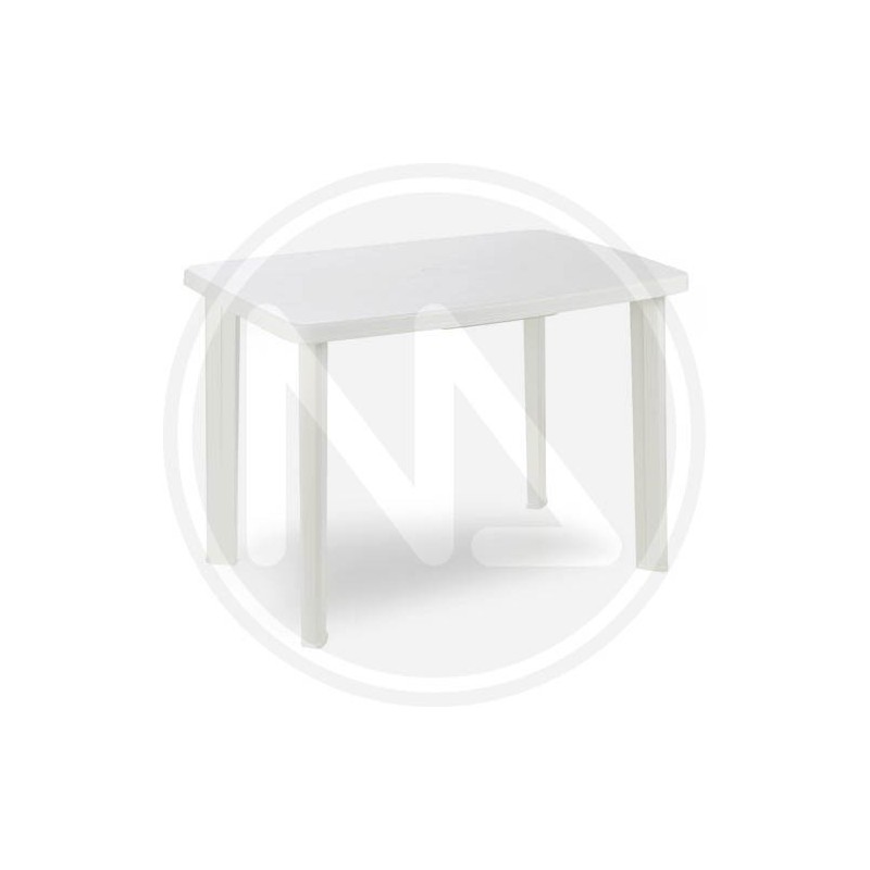 WHITE RESIN TABLE "FARETTO"