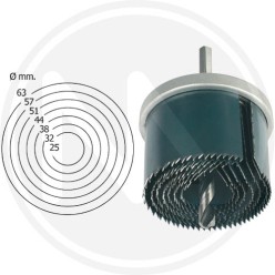 FRESA A TAZZA per legno 7 lame maurer