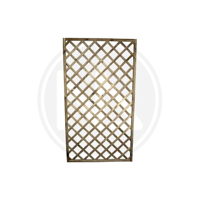 RECTANGULAR IMPREGNATED WOOD TRELLIS "ECO" PAPILLON