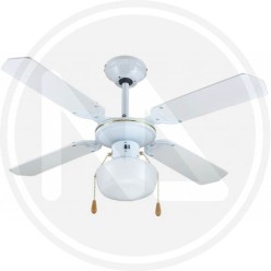 VENTILATORE DA SOFFITTO 4 PALE CON LUCE REVERSibile "ZFS9107B" zephir