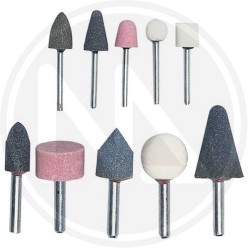 MOLE abrasive con gambo ASSORTITE in serie 10 pz. maurer