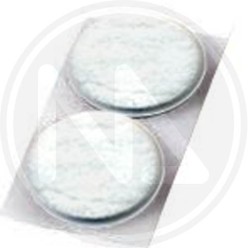 WHITE ROUND ADHESIVE FELT PAD IN SACHET MAURER