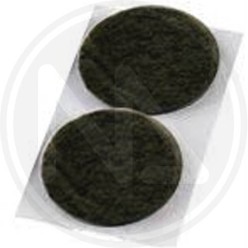 BROWN ROUND ADHESIVE FELT PAD IN SACHET MAURER