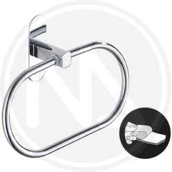 PORTASCIUGAMANI CROMATO AUTOADESIVO ad ANELLO MAURER