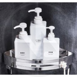 CHROME SELF-ADHESIVE CORNER STORAGE BOX MAURER