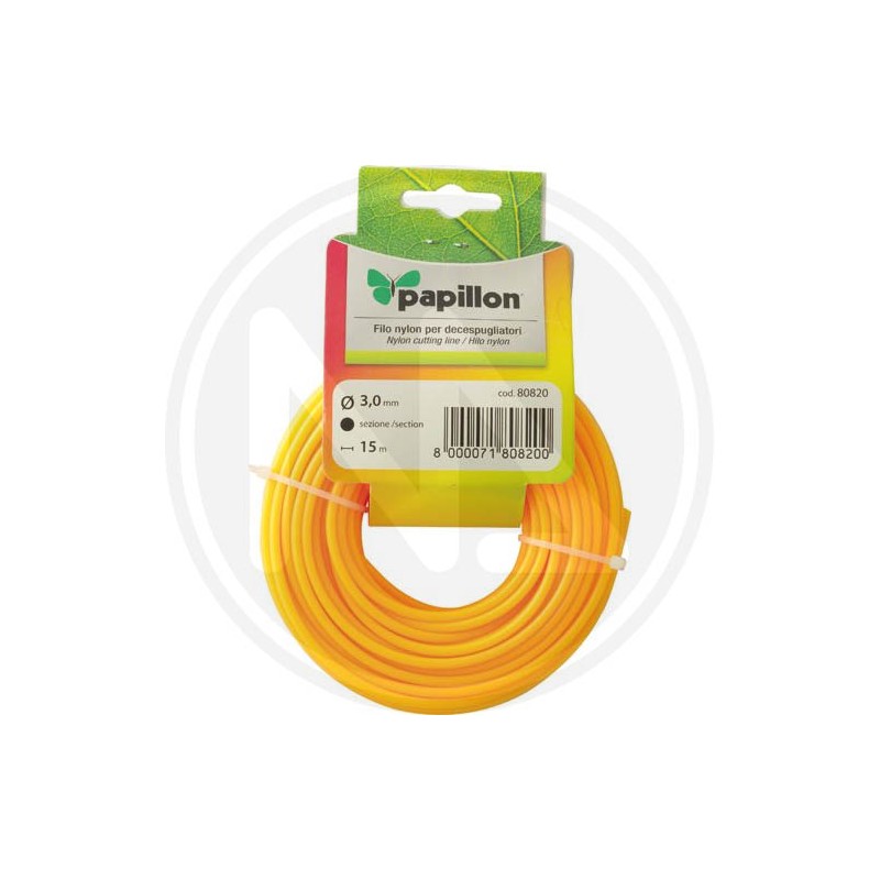 FILO NYLON tondo PER DECESPUGLIATORE papillon