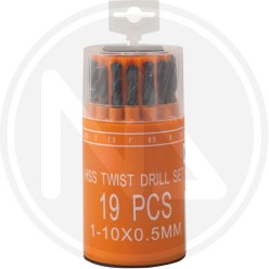 Twist drills set 19 pcs. FOR METAL SELECTOR maurer