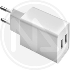 DOUBLE PLUG ADAPTER 2 USB SOCKET MAURER