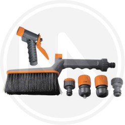 gun and spray brush set 4 pcs papillon