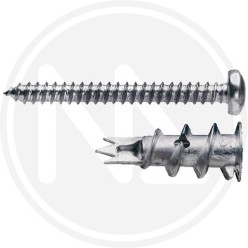ZAMAK DOWEL FOR PLASTERBOARD with screw MAURER plus